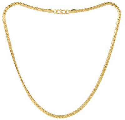 shankhraj mall The Perfect Gold Necklace Chain for Men and Boys Gold-plated Plated Metal Chain