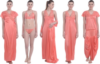 CADEAU Women Nighty Set(Orange)