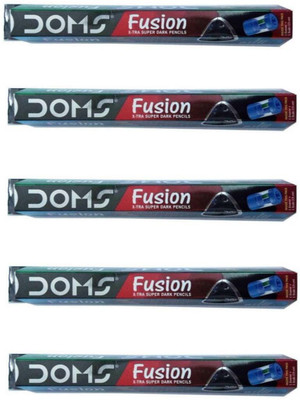 DOMS FUSION XTRA SUPER DARK PENCIL (50PC) Pencil(Multicolor)