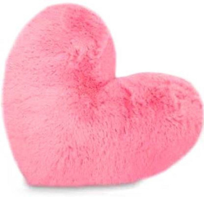 Kiddietown Heart Cushion Polyester Fibre Solid Cushion Pack of 1(Pink)