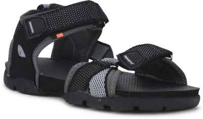 Sparx SS 105 Men Sandals(Black, Grey , 6)