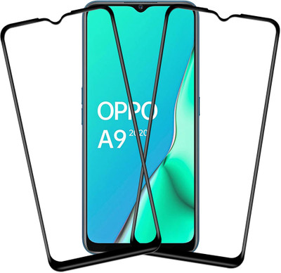 HUPSHY Edge To Edge Tempered Glass for OPPO A9 2020(Pack of 2)