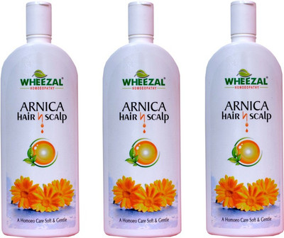 WHEEZAL ARNICA HAIR N SCALP HOMEOPATHIC SHAMPOO 200 ML-PACK OF 3(600 ml)