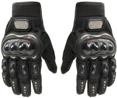 Probiker Gloves Shockproof Foam Padded Riding Full Finger Glove Riding Gloves(Black)