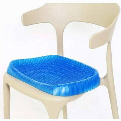 NIMYANK Egg Sitter Seat Cushion with Non Slip Cover Hip Support (Blue) Back / Lumbar Support(Blue)