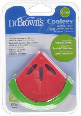 Dr. Brown's Soothing Teether Coolees - Watermelon Teether(Green, Red)