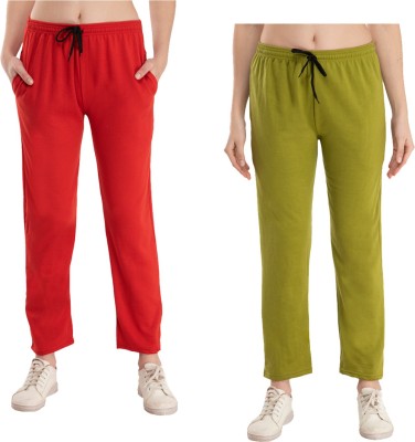 IndiWeaves Solid Women Multicolor Track Pants