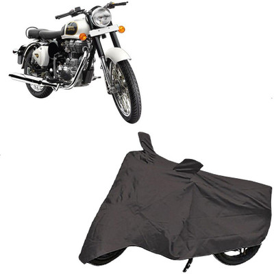 Utkarsh Two Wheeler Cover for Royal Enfield(Classic 350, Grey)