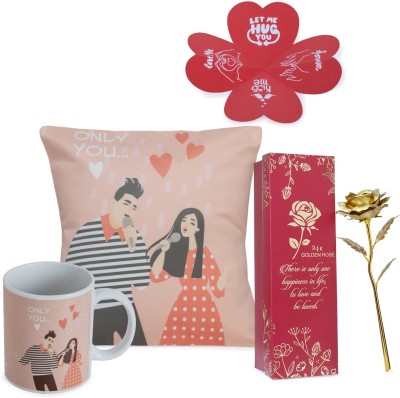 NEXT Cushion, Mug, Artificial Flower, Greeting Card Gift Set