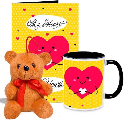 teddy gifts Mug, Soft Toy, Greeting Card Gift Set