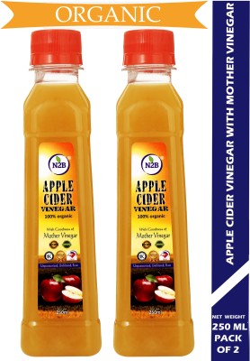 N2B Organic Apple Cider Vinegar 250ml Pack of 2 Vinegar(2 x 250 ml)