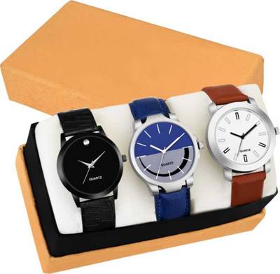 APSON new men leather strap combo set of--3 men and boys Analog Watch  - For Boys - Buy APSON new men leather strap combo set of--3 men and boys Analog Watch  - For Boys new men leather strap combo set of--3 men and boys Online at Best Prices in India | Flipkart.com