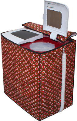 LITHARA Semi-Automatic Washing Machine  Cover(Width: 82.55 cm, Brown, Maroon)