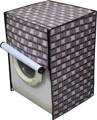 LITHARA Front Loading Washing Machine  Cover(Width: 66.04 cm, Brown, Silver)