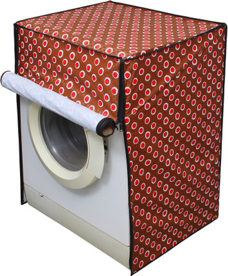 LITHARA Front Loading Washing Machine  Cover(Width: 66.04 cm, Brown, Maroon)