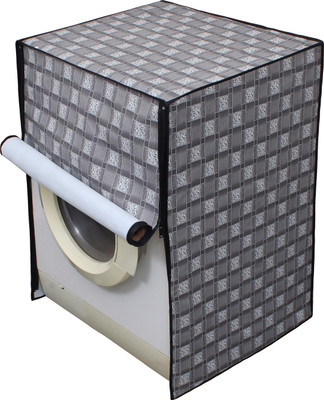 LITHARA Front Loading Washing Machine  Cover(Width: 66.04 cm, Grey, Silver)