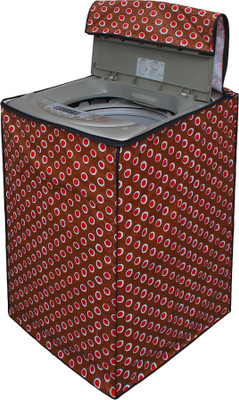 LITHARA Top Loading Washing Machine  Cover(Width: 60.96 cm, Brown, Maroon)