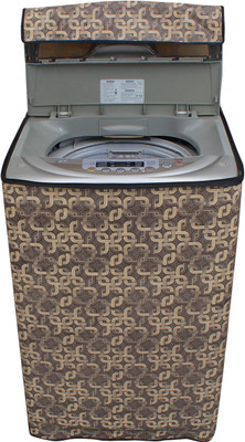 LITHARA Top Loading Washing Machine  Cover(Width: 66.04 cm, Brown, Gold)