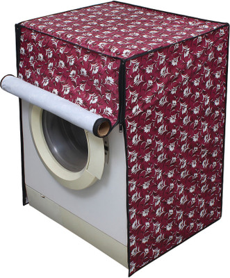 LITHARA Front Loading Washing Machine  Cover(Width: 60.96 cm, Pink, Black)