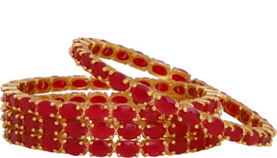 Manikya Copper Gold-plated Bangle(Pack of 4)