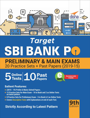 Target Sbi Bank Po Preliminary & Main Exam - 20 Practice Sets + Past Papers (2019-15)(English, Paperback, unknown)