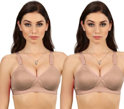 24% OFF on Groversons Paris Beauty by Groversons Paris Beauty Non padded  non wired full coverage seamless T-shirt bra (Nude) Women Full Coverage Non  Padded Bra(Beige) on Flipkart