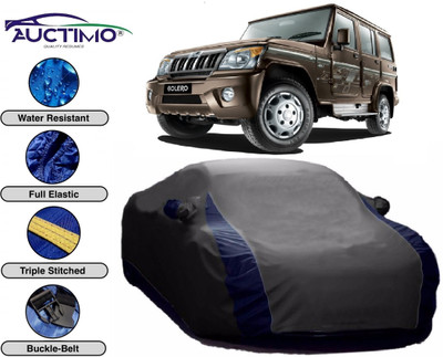 AUCTIMO Car Cover For Mahindra Bolero (With Mirror Pockets)(Grey)