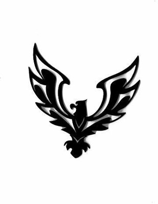 The Logo Man Sticker & Decal for Car & Bike(Black)