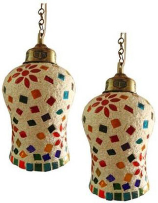Aadya AMAN02 Chandelier Ceiling Lamp(Multicolor)