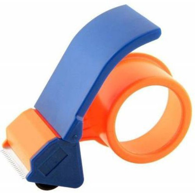 Brezleen Single Sided Handheld Dispenser Tape Dispenser (Manual)(Set of 1, Orange)