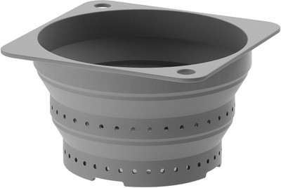 IKEA Colander Silicone Collapsible Colander(Grey Pack of 1)