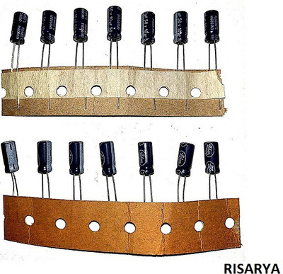 RISARYA 10UF/50V ELECTROLYTIC CPACITOR,15-PCS SET Electronic Components Electronic Hobby Kit