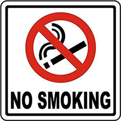 Imagine Printing Solutions NO SMOKING Emergency Sign(Reflective Sign)