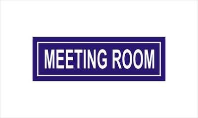 Imagine Printing Solutions MEETING ROOM Emergency Sign(Reflective Sign)