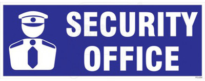 Imagine Printing Solutions SECURITY OFFICE Emergency Sign(Reflective Sign)