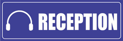 Imagine Printing Solutions RECEPTION Emergency Sign(Reflective Sign)