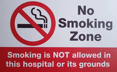 Imagine Printing Solutions No Smoking Zone Emergency Sign(Reflective Sign)