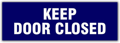 Imagine Printing Solutions KEEP DOOR CLOSED Emergency Sign(Reflective Sign)