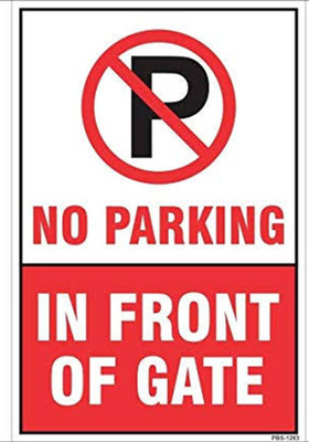 Imagine Printing Solutions NO PARKING Emergency Sign(Reflective Sign)