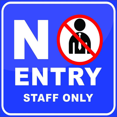 Imagine Printing Solutions NO ENTRY Emergency Sign(Reflective Sign)