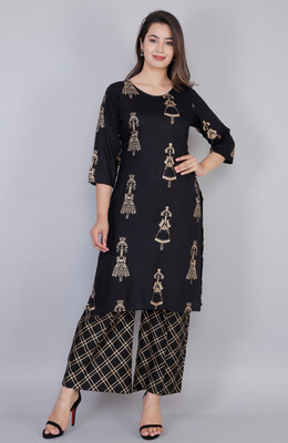 ELEPANTS Women Kurta Palazzo Set