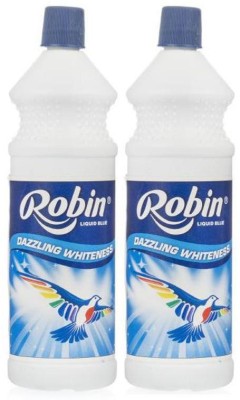 Robin Liquid Blue (Pack of 2) Fabric Whitener(2 x 150 ml)