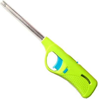 frackkon Electronic Adjustable Flame Gas Lighter Refillable Gun Spark Kitchen Lighter Gas Stove Lighter With Safety Lock Plastic Electronic Gas Lighter