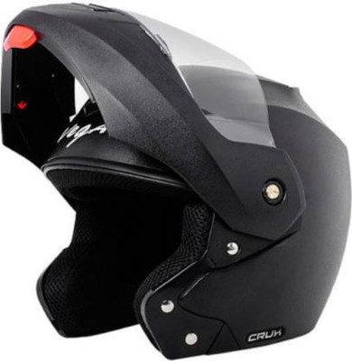 VEGA CRUX FILP /UP HELMET Motorbike Helmet(Black)