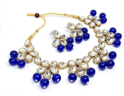 CATALYST Alloy Gold-plated Blue, Silver Jewellery Set(Pack of 1)