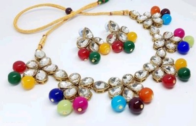 CATALYST Alloy Gold-plated Multicolor Jewellery Set(Pack of 1)