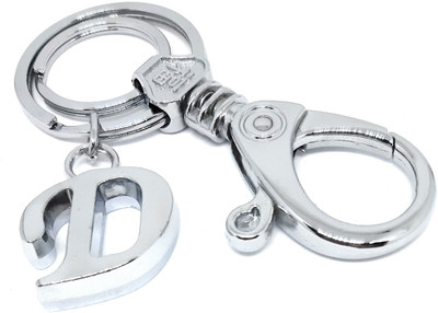Aura Premium Quality Initial D Letter Keyring Pendant Alphabet Key Chain