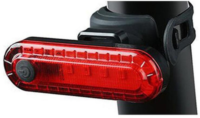 UDee USB Rechargeable Bicycle Tail Light Warning Lights for Safe Riding LED Rear Break Light(Black)