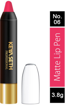 KEYA SETH AROMATHERAPY Matte Lip Pen(06 Rose Pink, 0.8 g)