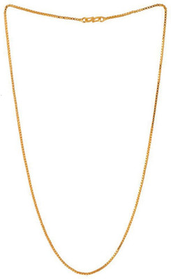 shankhraj mall The Perfect Gold Necklace Chain for Men/boy/women/girl Gold-plated Plated Metal Chain